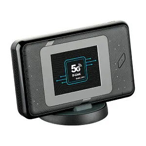 D-Link DWR-2101 5G Wi-Fi 6 Mobile Hotspot - Portable AX1800 WiFi, 5G Downloadgeschwindigkeit bis zu 1.6 Gbps, bis zu 14 Stunden Batteriebetrieb und intuitiver Touch Screen