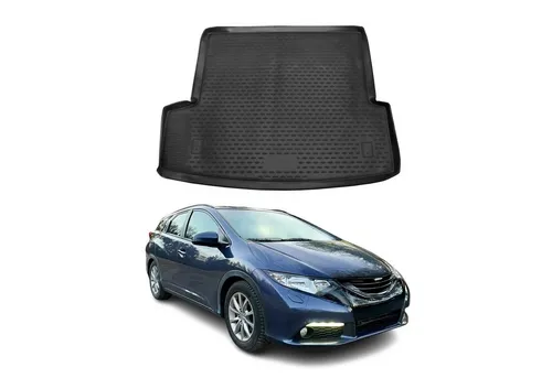 OMAC Kofferraummatte für Honda Civic Tourer 2014-2019 - Fahrzeugspezifische Kofferraummatte aus Gummi TPE, wasserdicht, rutschfest und leicht zu reinigen – idealer Schutz für den Kofferraum Ihres Honda Civic.