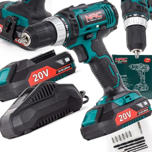 Akku-Bohrschrauber NAC 20V 2-Gang 2 Ah Akku mit Ladegerät CDB2-LI-20V 20 V