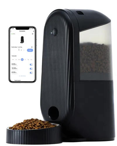 Futterautomat Katze，4L Katzenfutter Automat WiFi Automatischer Futterspender ...