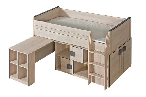 KINDERBETT JUGENDBETT HOCHBETT + SCHREIBTISCH UND SCHRANK BETT KINDERZIMMER NEU