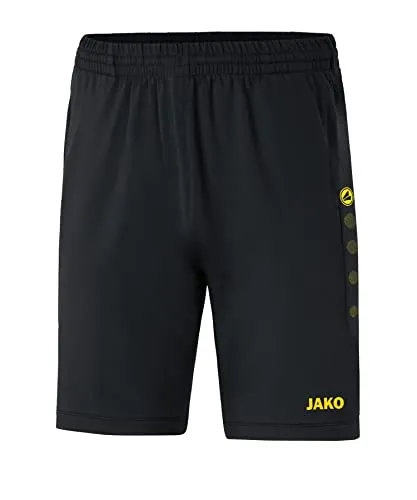 JAKO Kinder Trainingsshorts Premium, Schwarz/Citro, 128