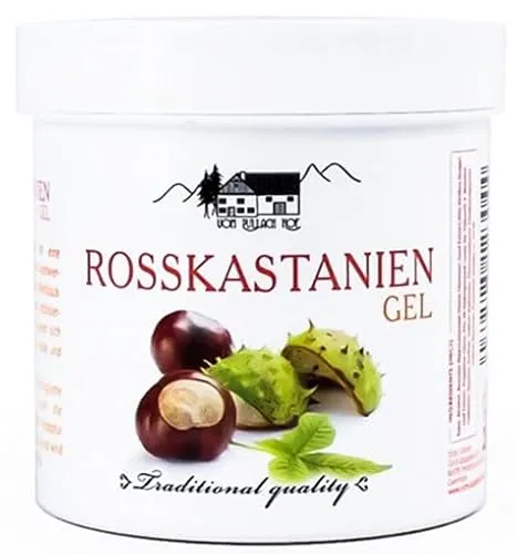 Rosskastanien Gel vom Pullach Hof (250 ml) - Bodycremes mit natürlichen Extrakten, beruhigt und regeneriert die Haut, ideal für müde Beine und eine erfrischende Pflege.