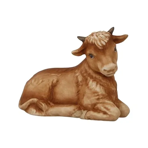 Goebel Figur Ochse - Krippenfigur aus Steingut, handbemalt und liebevoll dekoriert, Höhe 7 cm – ein einzigartiges Kunstwerk für Ihre Sammlung.