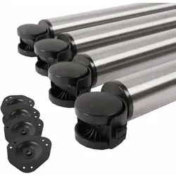 Ms Beschläge 4er Set Rollende Tischbeine mit Bremse Ø 50mm von MS Beschläge