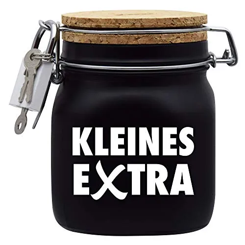 Spardose Kleines Extra Geld Geschenk Idee Schwarz M