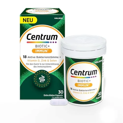 Centrum BIOTIC+ IMMUN¹ Milchsäurebakterien & Vitamine, 30 Kapseln
