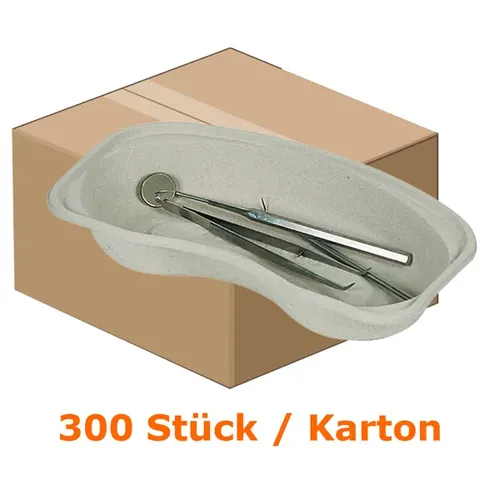 Nierenschalen Ampri Einweg Faserstoff grau 700 ml 300 Stück als Instrumentenablage und Auffangbehälter 700600