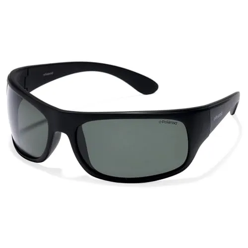 Polaroid Unisex 7886 Sonnenbrille, Schwarz (Black/Green), 66 EU