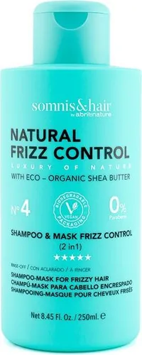 Somnis&Hair Glättendes 2-in-1 Shampoo & Haarmaske, Natürliche Anti-Frizz Pflege, 250 ml