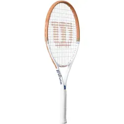 Wilson Kinder-Tennisschläger Roland Garros Elite 23in (7-10 Jahre) - besaitet - Der Roland-Garros Elite 23 Tennisschläger begeistert junge Spieler mit einem inspirierenden Design. Er fördert die Schwungentwicklung und sorgt für ein sicheres Spielgefühl. Mit hochwertigem Bumper für Langlebigkeit und sofortiger Spielbereitschaft.