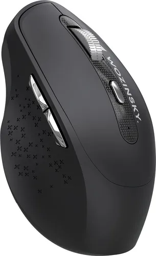 Wozinsky WMGK-1134, rechts, RF Wireless + Bluetooth, 1600 DPI, Schwarz