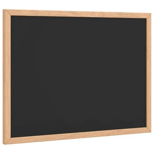 vidaXL Kreidetafel mit massivem Kiefernholzrahmen Schwarz 40x30 cm, Tafel, Kreidetafel für Wand, Schreibtafel für Büro, Küchentafel