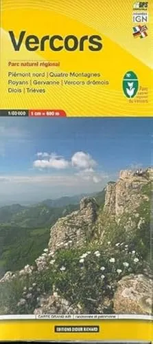 Collectif Vercors (Map) Randonnée - Wanderkarte - Detaillierte Wanderkarte für das Vercors-Gebiet im Maßstab 1:60.000, ideal für Outdoor-Enthusiasten und Naturliebhaber. Perfekt für Ihre nächsten Abenteuer!