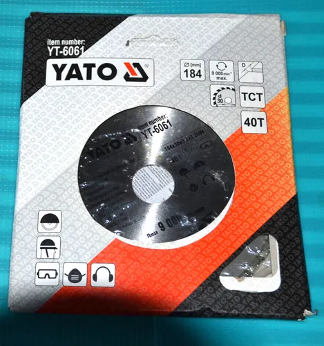Yato Kreissägeblatt HM 184x30 mit 40Z 11/23 YT-6061 von YATO