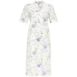 Ringella Nachthemd mit Blumenmuster und Stehkragen in Lila, Größe 40