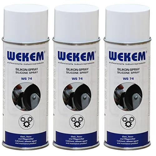 Wekem 3er Sparpack 400ml Silikon-Spray WS74