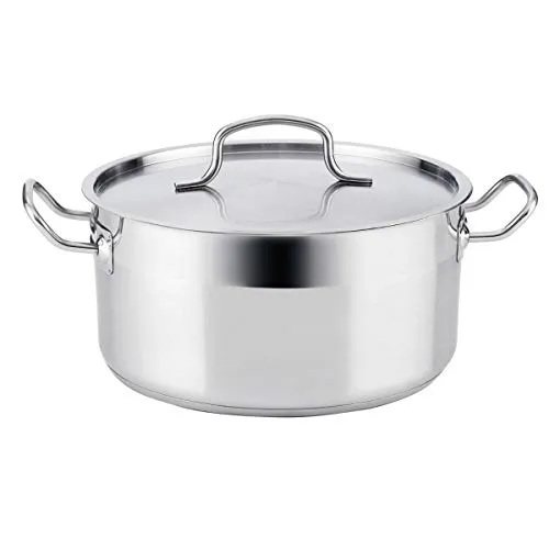 Quid Cook INOX Basika Kasserolle, Edelstahl 30 x 14,5 cm