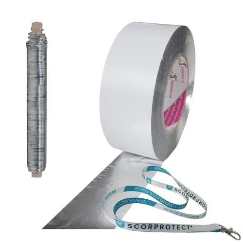 Scorprotect® Zubehörset Aluband glatt für Rohrschale / Rohrisolierung + Schlüsselband