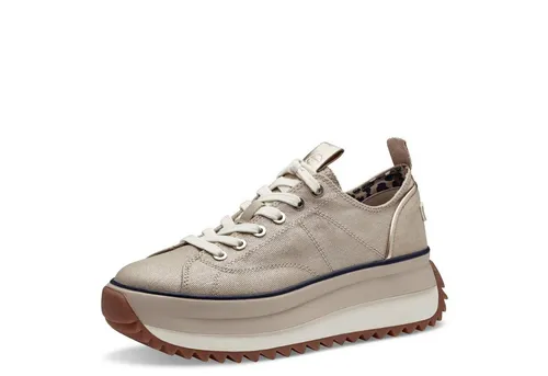 Tamaris Damen Sneaker 1-23731-41 933 weit - Damen-Sneaker mit gepolsterter TOUCH-IT Decksohle für höchsten Komfort, ideal für individuelle Weitenregulierung durch Schnürverschluss und stylischem Plateauabsatz.