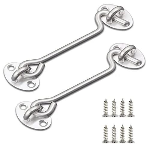 Sturmhaken Kabinenhaken Fensterhaken Fensterriegel TüRhaken 2 Stück 15cm