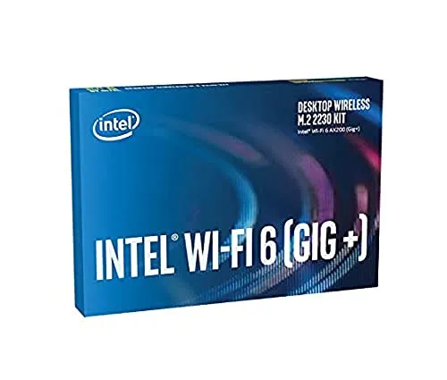 Intel Compatible Wi-Fi 6 AX200 Desktop Kit, WLAN + Bluetooth 5.2 Adapter - M.2/A-E-Key