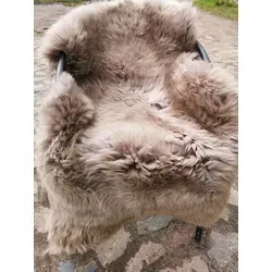 Top Öko Lammfell Schaffell Felle Taupe Neu L