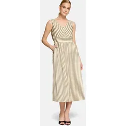 Zero Druckkleid Damen mit Streifen Material beige 36 EU