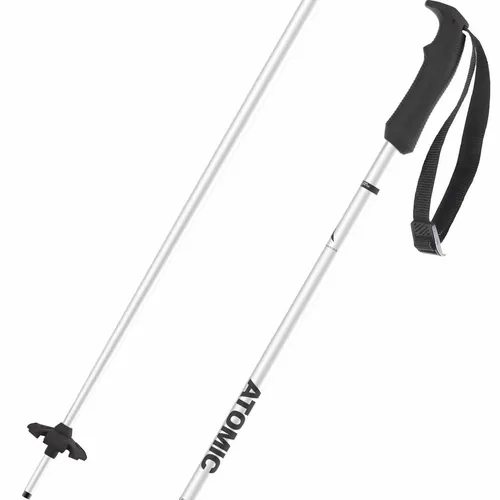 Atomic AMT Skistock 110 cm - Silver - Skistöcke aus leichter, robuster Aluminium-Legierung mit ergonomischem AMT Griff für optimalen Halt. Ideal für All-Mountain-Einsätze – zuverlässig auf harter Piste und im weichen Schnee.