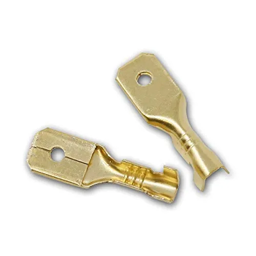 world-trading-net - Flachstecker 6,3mm unisoliert, 50er Pack, 2,5mm²