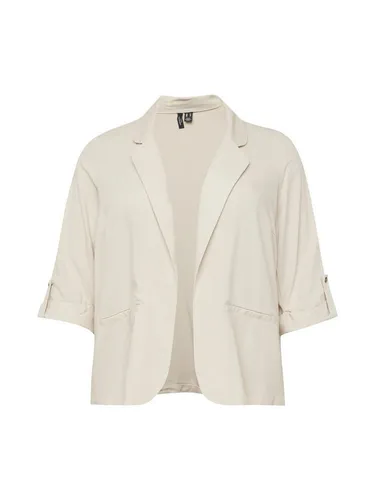 Vero Moda Curve Kurzblazer VMCJESMILO 3/4 BLAZER WVN GA NOOS CUR, Silver Lining