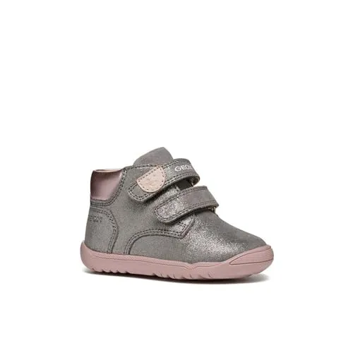 Geox Baby - Mädchen B Macchia Girl C Sneaker, Pink, 22 EU - Baby Sneaker für Mädchen mit herausnehmbarer Innensohle und verstärkter Schuhspitze für optimalen Halt und Flexibilität.