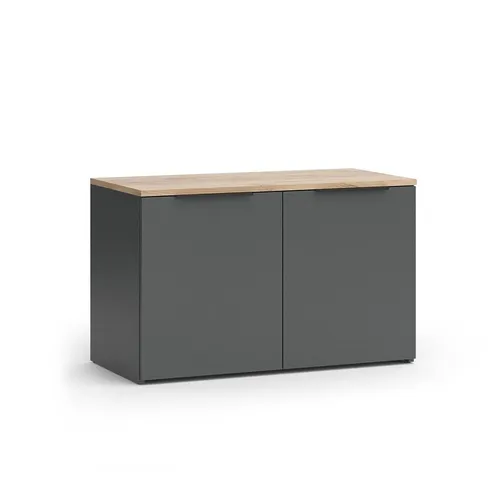 Vicco Highboard Wido, Anthrazit/Sonoma, 80 x 50 cm in grau von Vicco