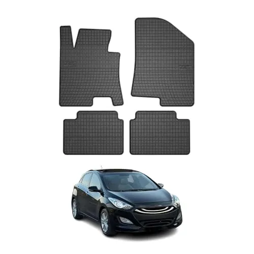 OMAC Auto-Fußmatten für Hyundai i30 2011-2017 - Fahrzeugspezifische Gummimatten, rutschfest und wasserdicht für optimalen Schutz und einfache Reinigung.