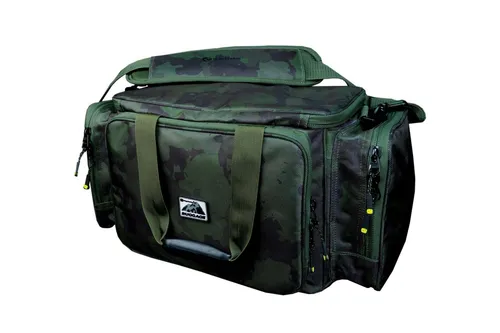 RidgeMonkey Ruggage Carryall Small Tasche für Angelzubehör - Wasserabweisende Angeltasche mit 40 Litern Volumen, ideal für Karpfenangler. Ausgestattet mit YKK-Reißverschlüssen und gepolstertem Schultergurt für maximalen Komfort.