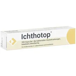 Ichthotop 200 mg/g Gel - Arzneimittel zur Behandlung bakterieller Hauterkrankungen, wirkt entzündungshemmend und ist ideal für die Anwendung bei Kindern ab 4 Monaten.