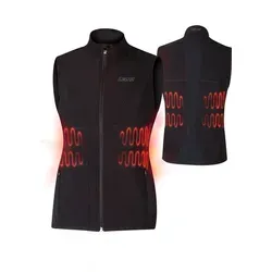 Lenz Heat Vest 1.0 Heizweste Herren schwarz in schwarz von Lenz