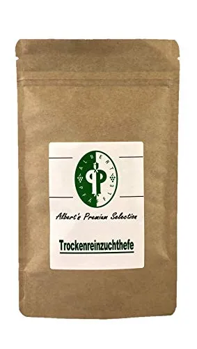 Albert's Premium Selection Trockenreinzuchthefe, VPE 10g für 50 Liter und 100g für 500 Liter (100) / Nachhaltige Verpackung