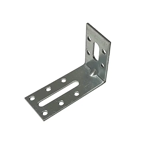 Winkelverbinder mit Langloch, 70 x 50 x 30 x 2mm, sendzimirverzinkt - 10 Stück