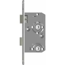 Sag - Einstemmschloss 1 413000 Wc, Dm 55,stulp 235x18x3mm,links, Silber Lackiert