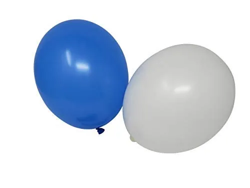 Luftballons je 25 blau & weiß Qualitätsballons 27 cm Ø (Standardgröße B85) 50