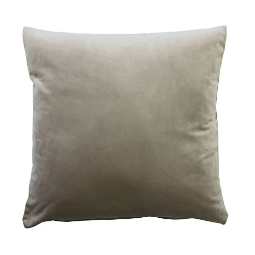 HOME WOHNIDEEN Samt Uni Kissenhülle 50x50 kitt