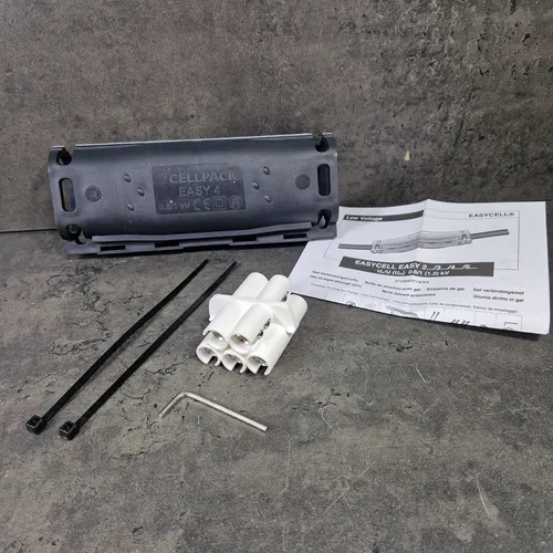 Cellpack EASY 4 V Gel-Muffe Typ EASYCELL - Steckverbinder für Kunststoffkabel, universell einsetzbar von 1,5 mm² bis 25 mm², ideal für Kupfer- und Aluminiumleiter mit hoher Zuverlässigkeit.