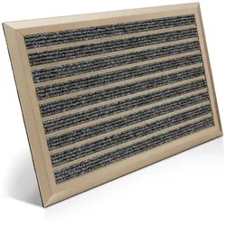 bomoe Fußmatte Außen 50x80 cm – Rutschfest und Rostfrei in beige von bomoe