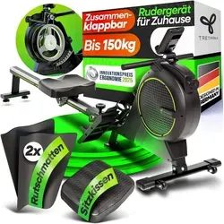 Tretmann Rudergerät für Zuhause – Extra leise mit Wirbelstrombremse 2.0