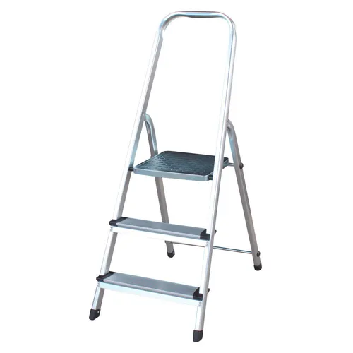 Alu Stufenstehleiter 3-stufig klappbar