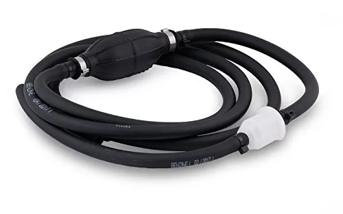 wellenshop Außenborder Schlauchset, Benzinschlauch 2,50 m mit Pumpball und Kraftstofffilter Benzinfilter