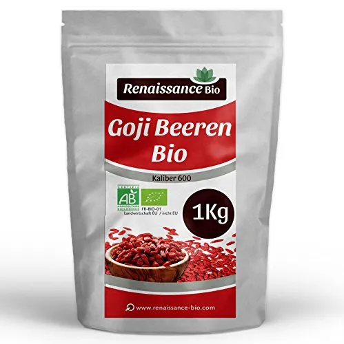 Goji Beeren Bio – 1 kg | Getrocknet & Natürlich, Premium Superfood für Küche, Backen & Snacks