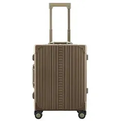 ALEON Handgepäck-Trolley Traveler, 4 Rollen, Aluminium - Handgepäck-Koffer mit zeitloser Eleganz aus hochwertigem Aluminium, ausgestattet mit TSA-Schlössern und geräuscharmen 360°-Doppelrollen für einen komfortablen Kurzurlaub.