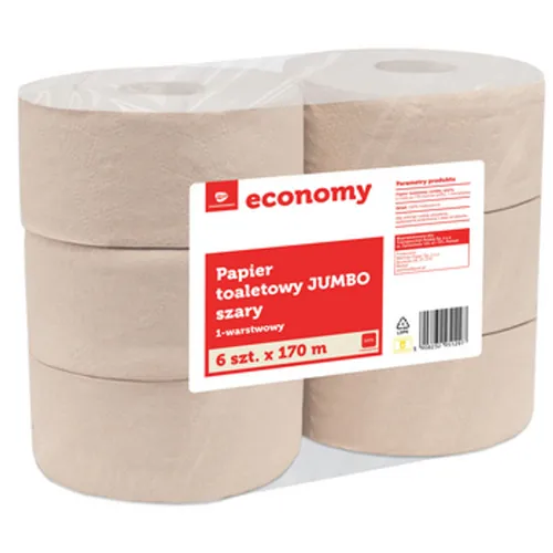 TGE papier toaletowy jumbo szary 6x170 metrów 5908232951297 in schwarz von Selgros